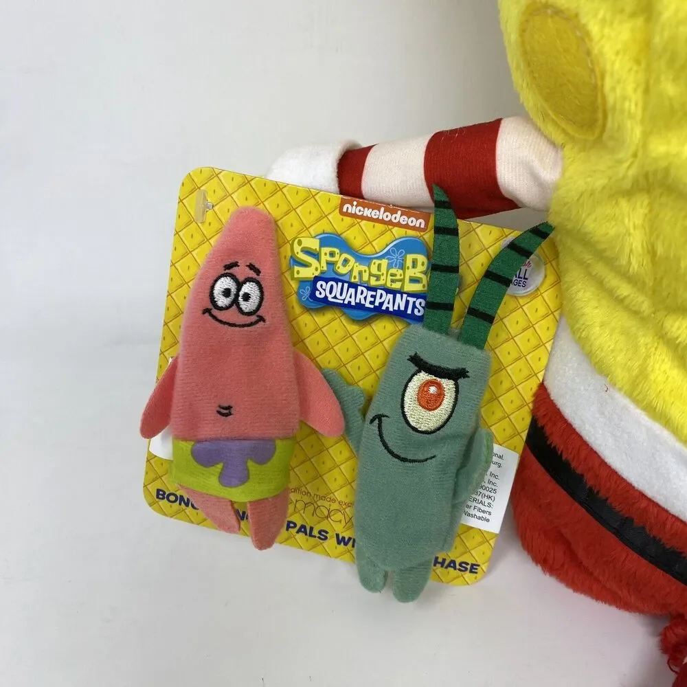 SpongeBob SquarePants Christmas Plush Toy Elf w/ Puppets Macys 2014